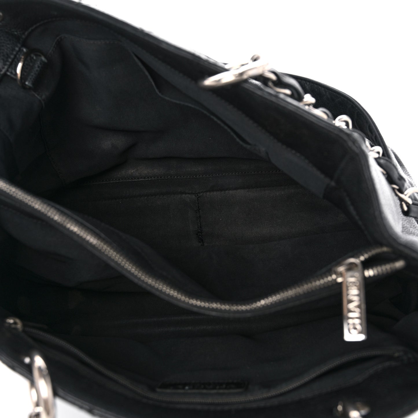 Caviar Quilted Grand Shopping Tote GST Black