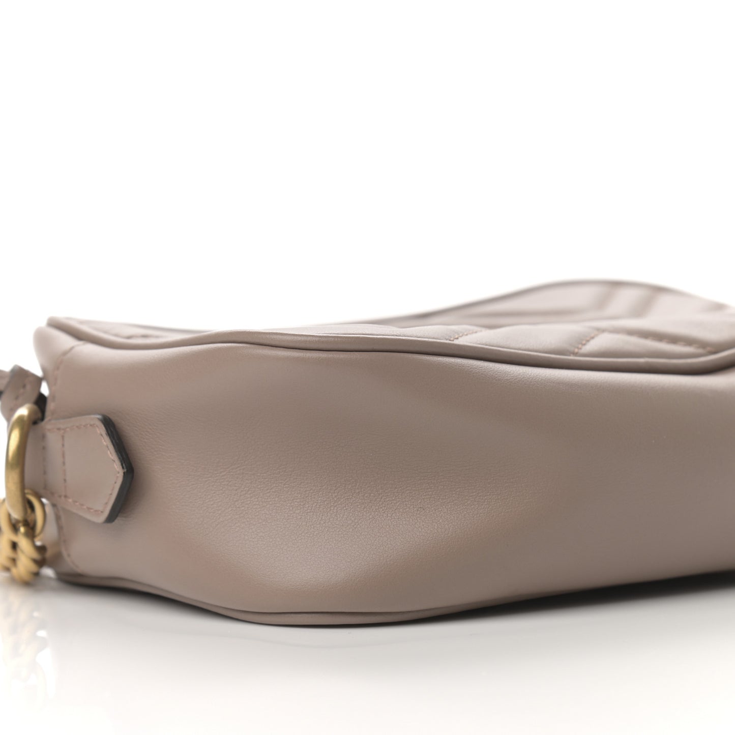 Calfskin Matelasse Mini GG Marmont Chain Shoulder Bag Porcelain Rose