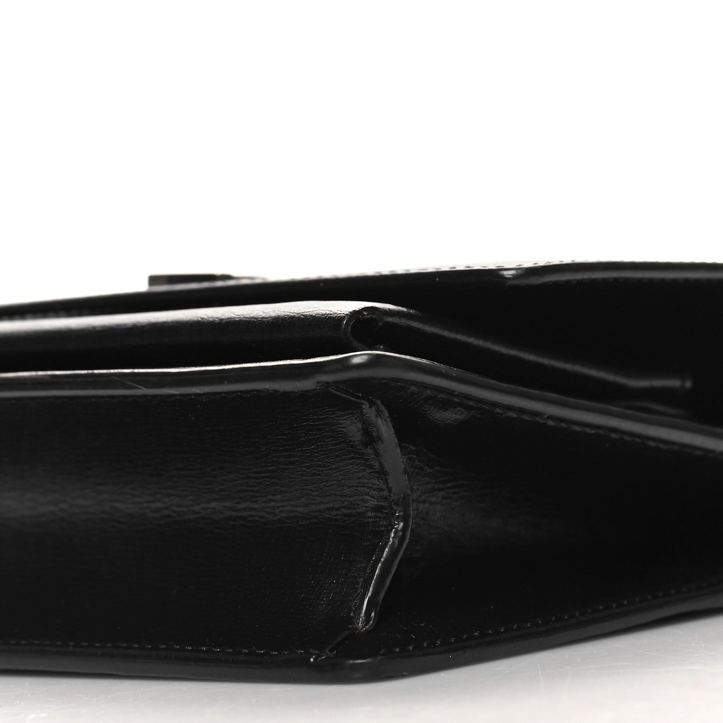 Calfskin Monogram Sunset Chain Wallet Black