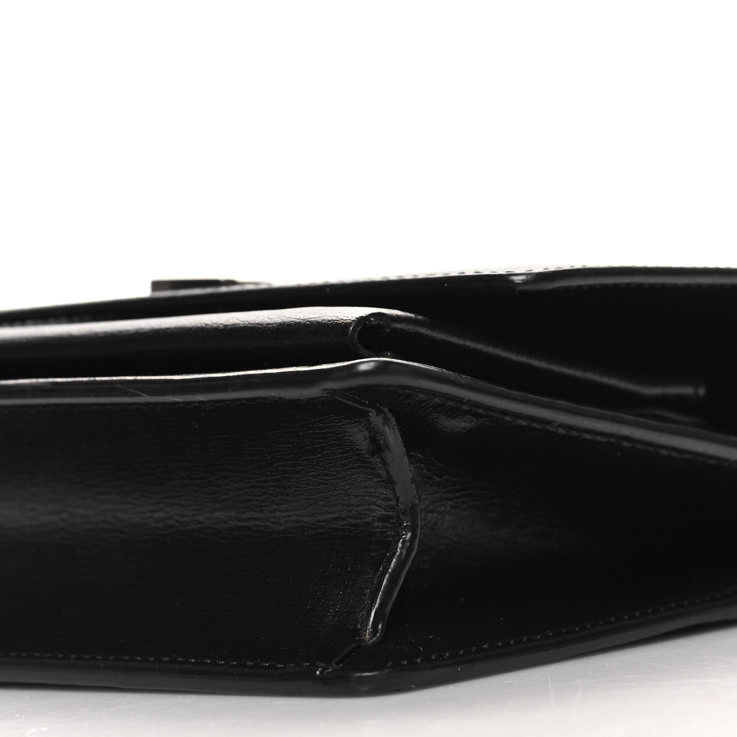 Saint Laurent Calfskin Monogram Sunset Chain Wallet Black 11 of 12
