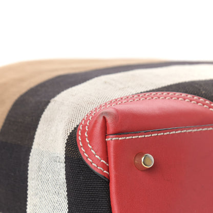 Burberry Canvas Mega Check Medium Maidstone Cadmium Red 13 of 15