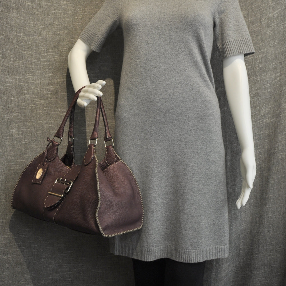 Fendi Calfskin Romano Selleria Sporty Purple 2 of 9