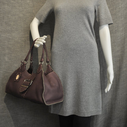 Fendi Calfskin Romano Selleria Sporty Purple 2 of 9