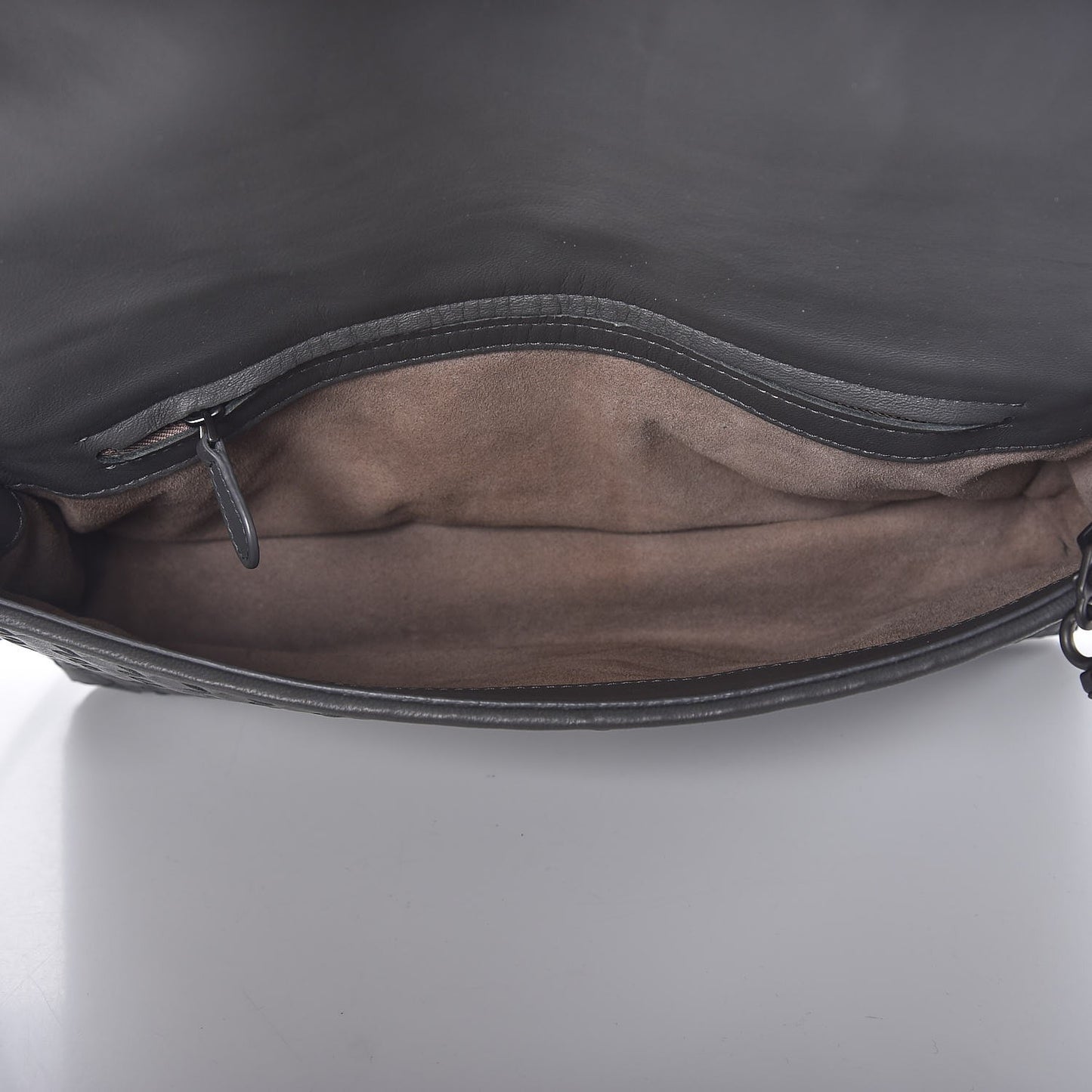 Nappa Intrecciato Dahlia Clutch Crossbody Light Grey
