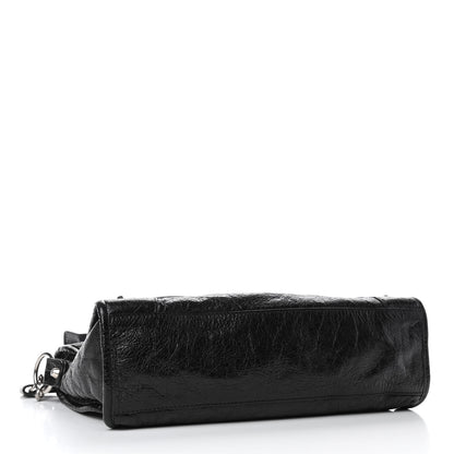 Balenciaga Chevre Silver Metallic Edge Hardware S City Black 3 of 4