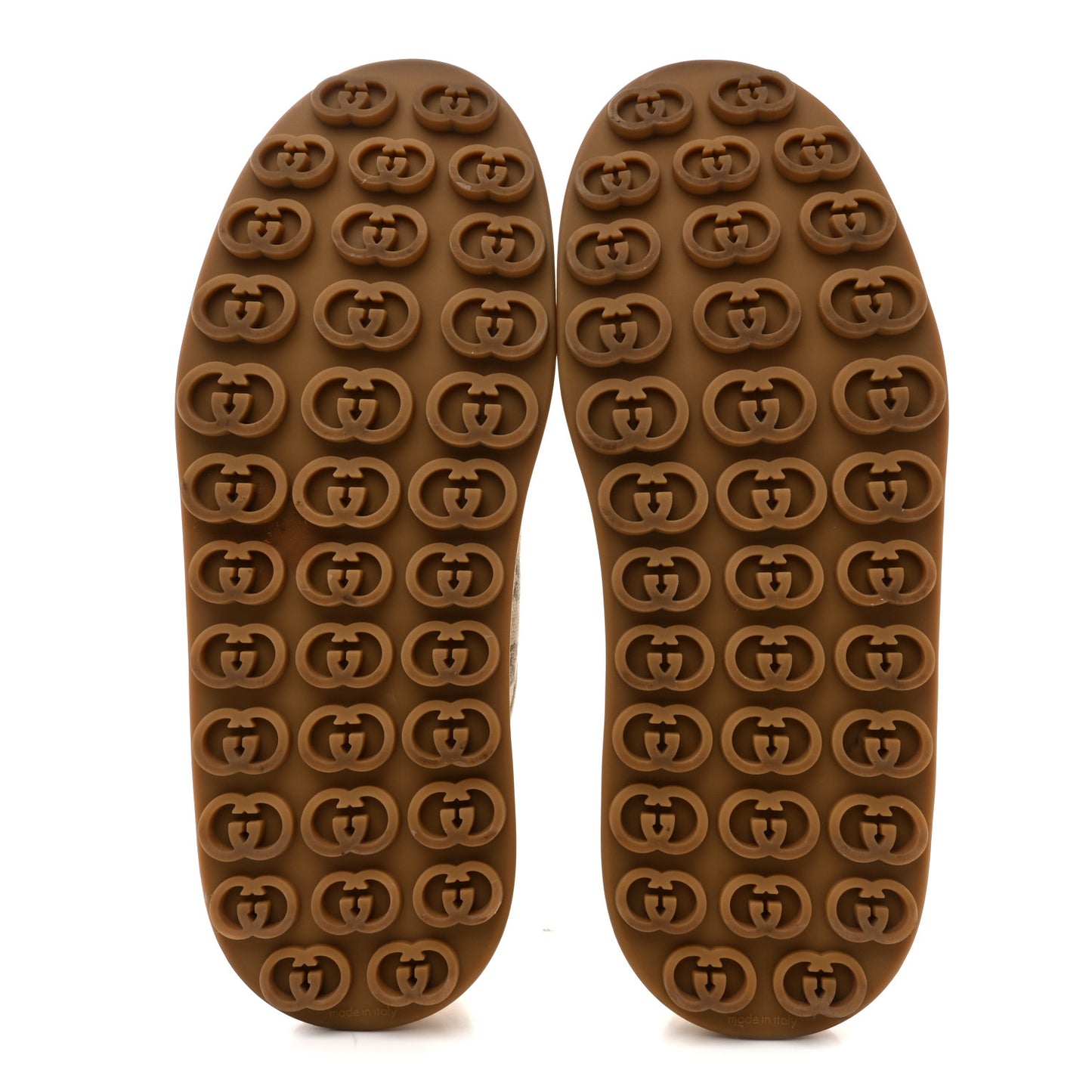 GG Monogram Womens 1977 Tennis Platform 52mm Sneakers 39 Beige Ebony Mystic White