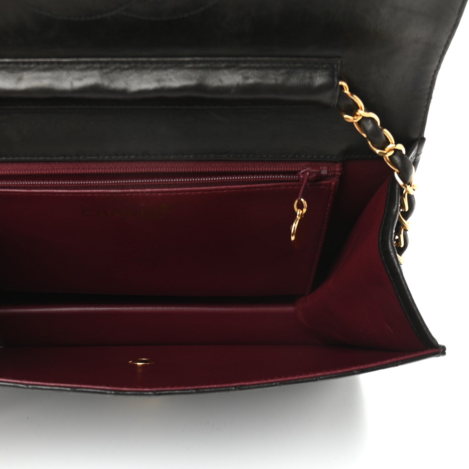 Chanel Lambskin Quilted Medium Single Flap Black 4 of 8