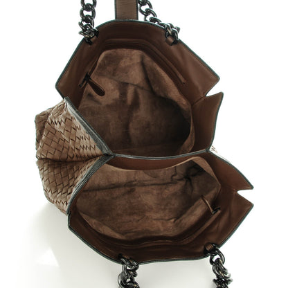Bottega Veneta Nappa Intrecciato Karung Glass Tote Brown 5 of 8