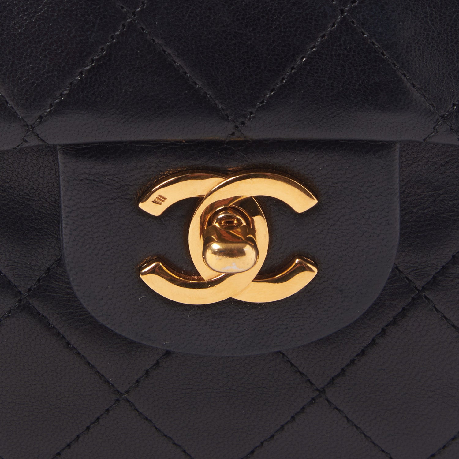 Chanel Lambskin Quilted Medium Double Flap Black 8 of 12
