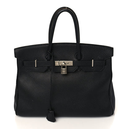 Hermes Taurillon Clemence Birkin 35 Black 1 of 22