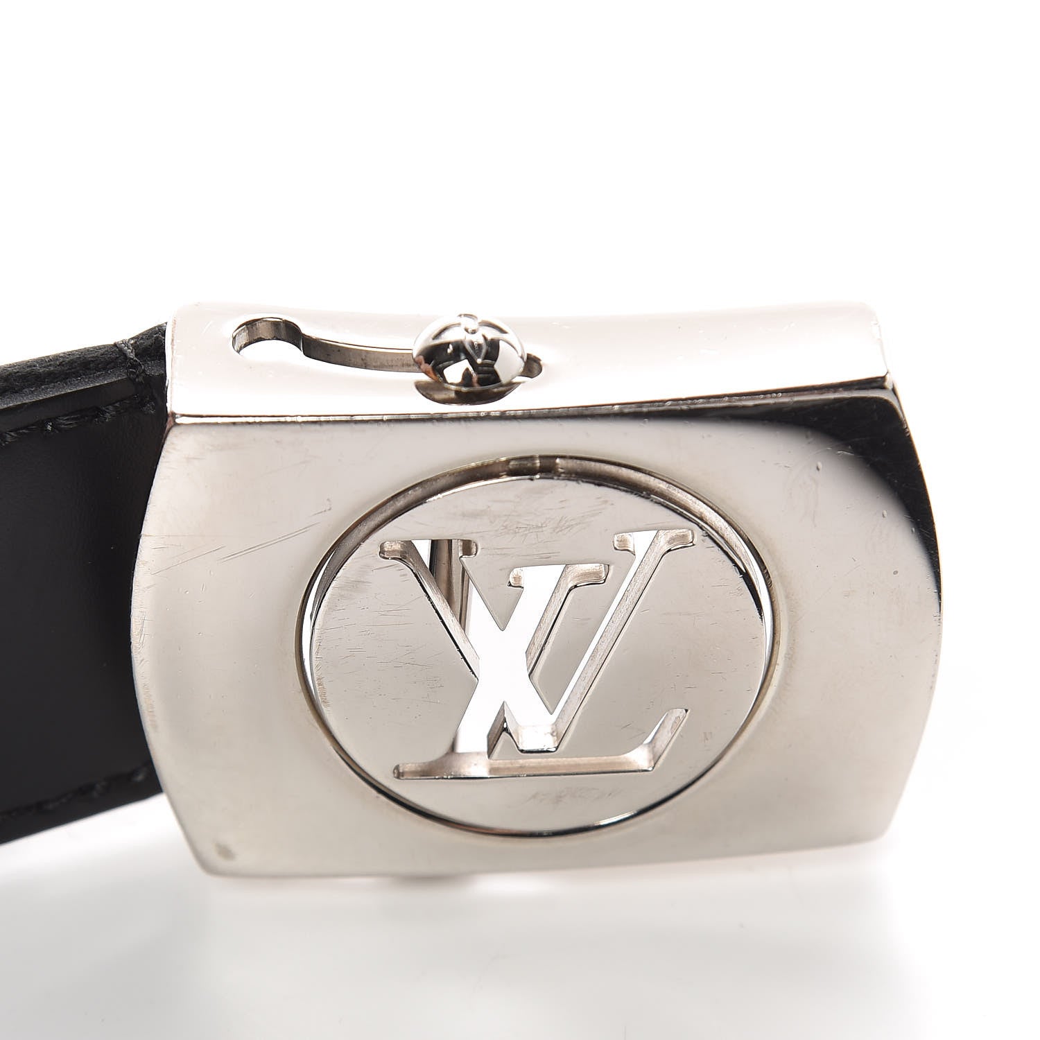 Louis Vuitton Canvas Monogram LV Cut Belt 90 36 Black 6 of 6