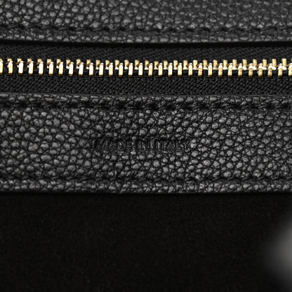 Celine Soft Grained Calfskin Small Belt Cabas Phantom Black 6 of 9