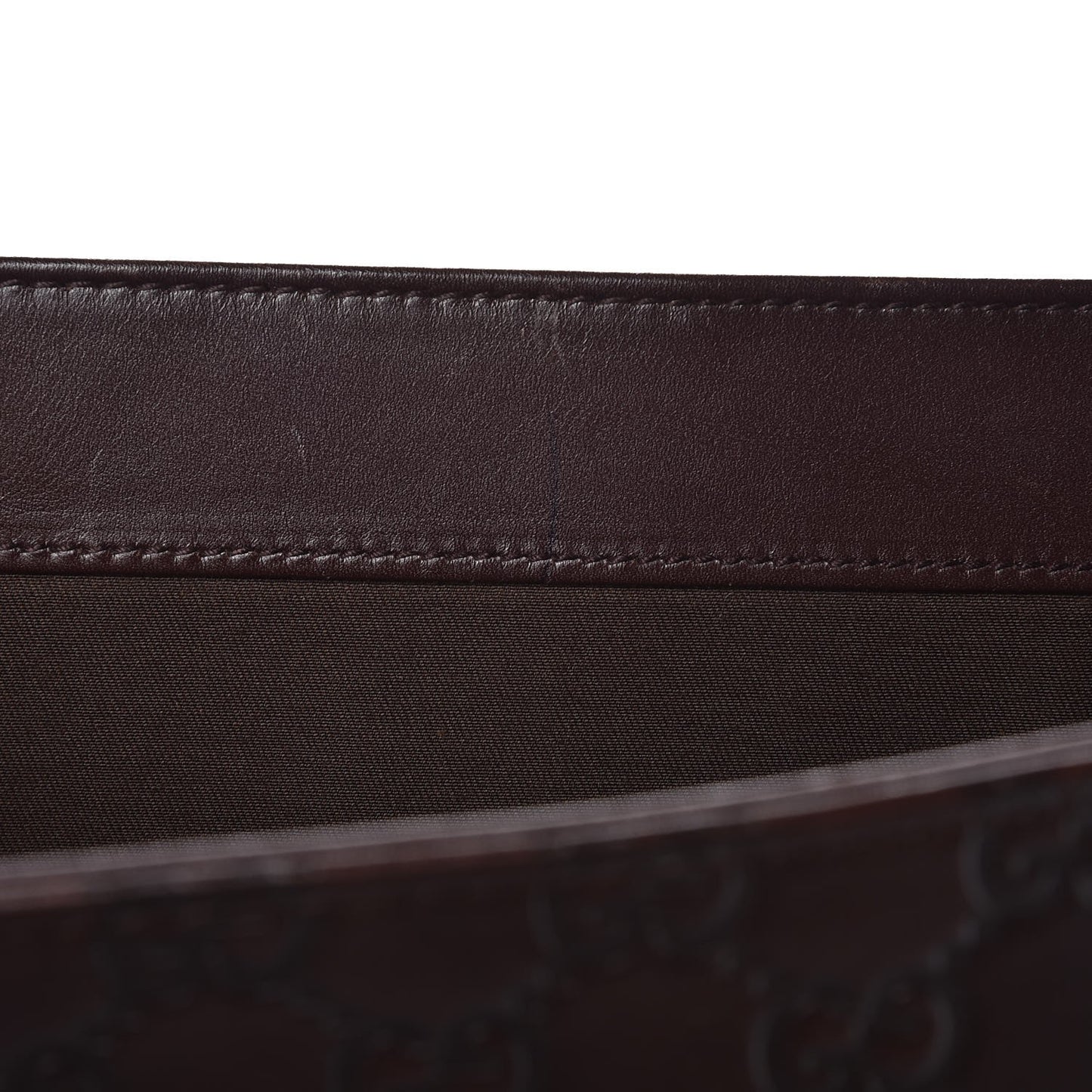 Guccissima Large Laptop Briefcase Dark Brown