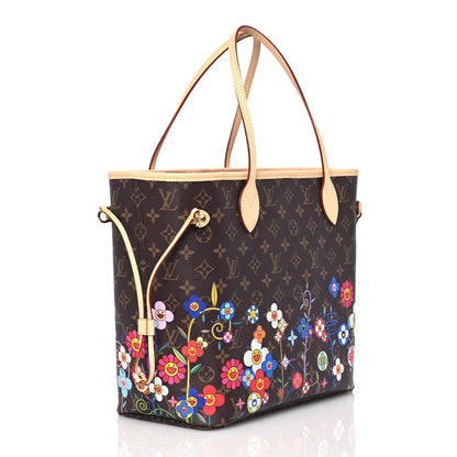 Louis Vuitton LV X TM Monogram Flowers Neverfull MM 4 of 11