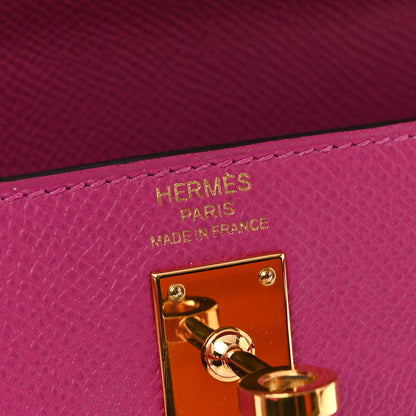 Hermes Epsom Kelly Sellier 25 Rose Pourpre 6 of 14