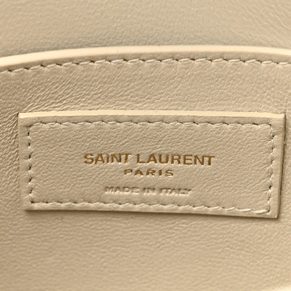 Saint Laurent Smooth Calfskin Small Manhattan Shoulder Bag Crema Soft 6 of 10