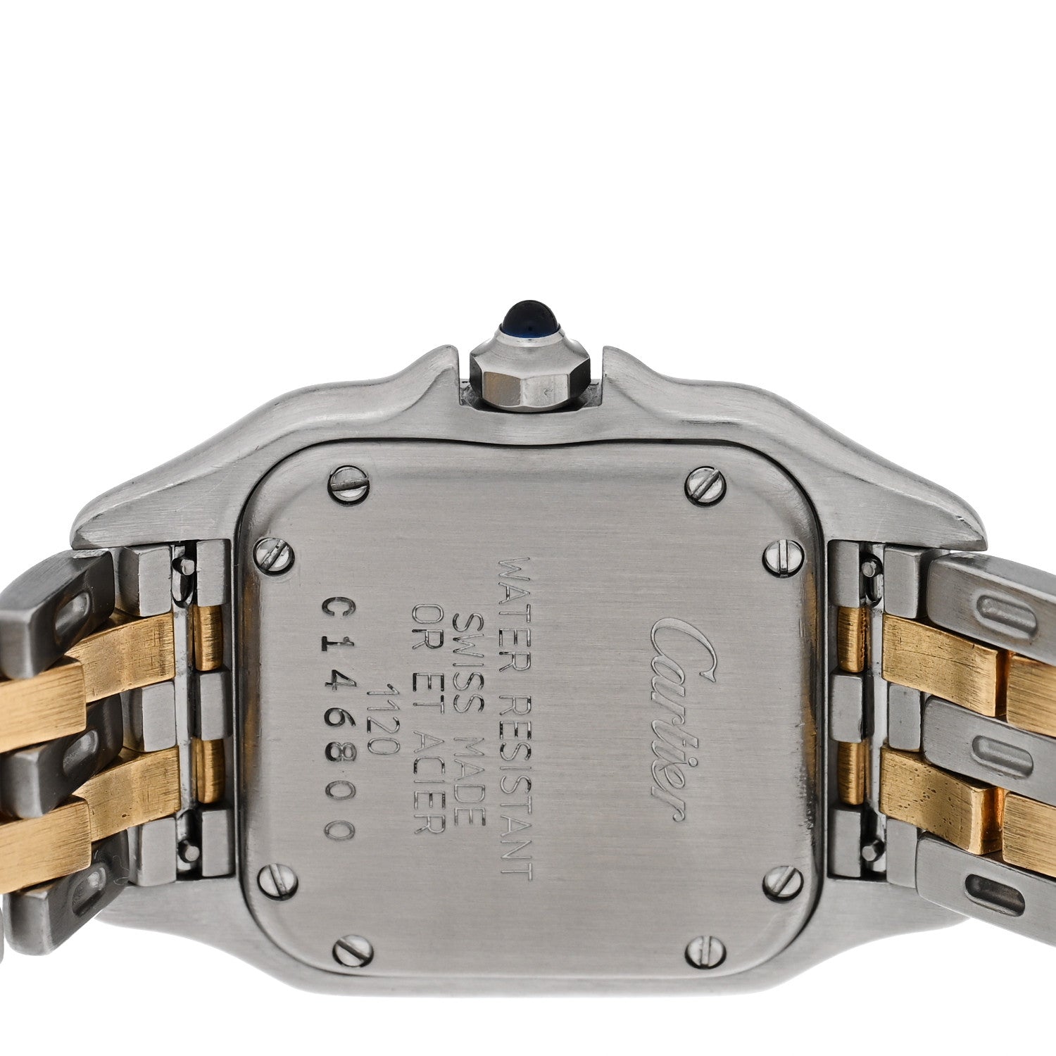 Cartier Stainless Steel 18K Yellow Gold 22mm Panthere Quartz Watch 4 of 5