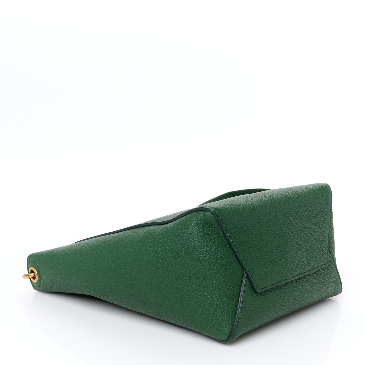 Celine Soft Grained Calfskin Small Sangle Bucket Bag Malachite 4 of 10