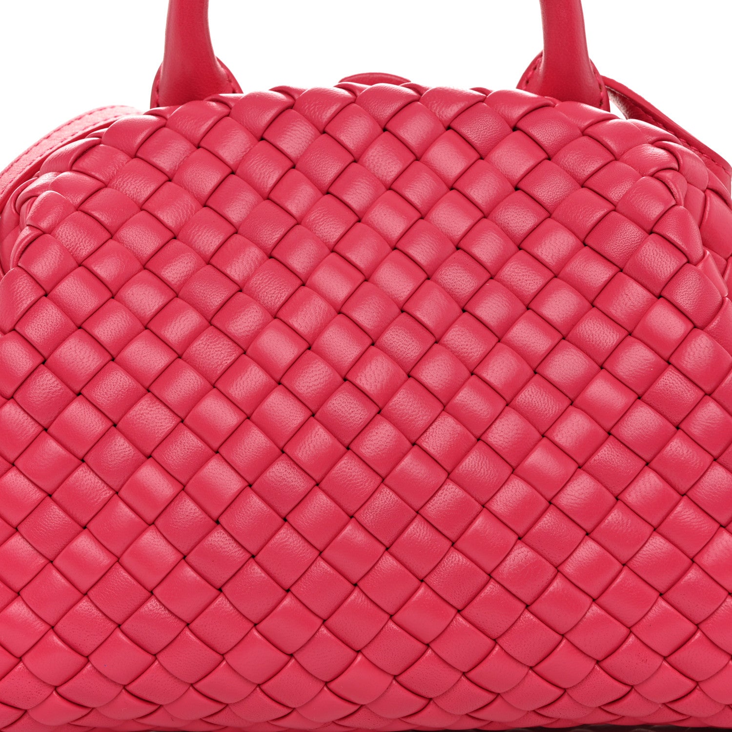 Bottega Veneta Nappa Intreccio Mini Padded Handle Bag Cranberry Pink 8 of 11