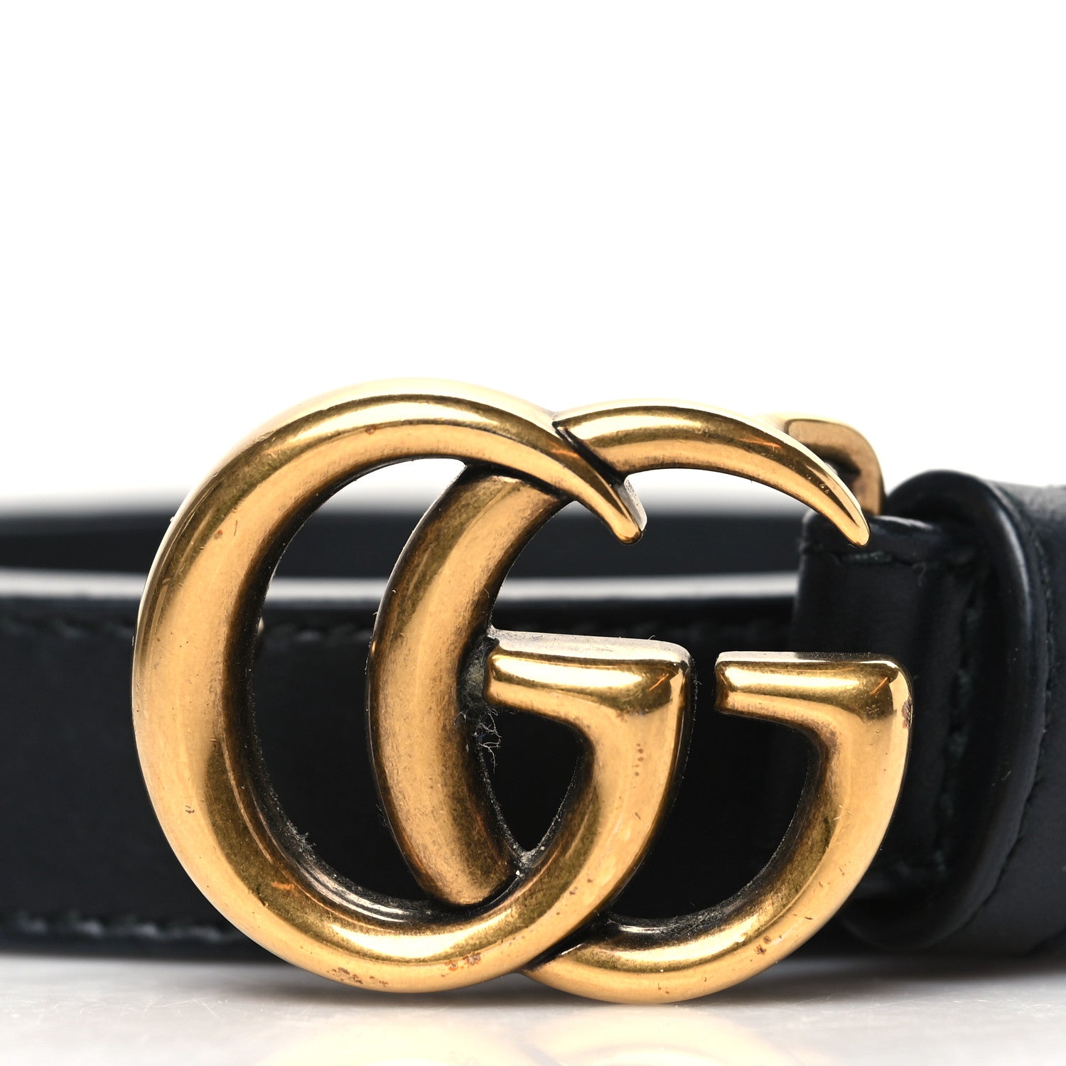 Gucci Calfskin Double G 20mm Belt 85 34 Black 2 of 7