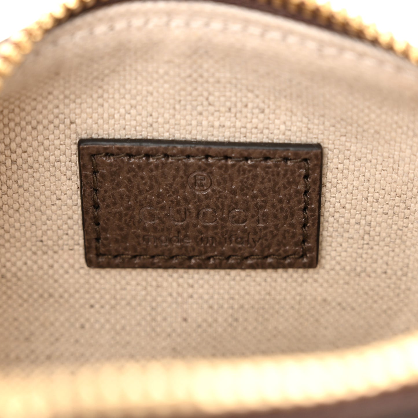 GG Supreme Monogram Textured Dollar Calfskin Web Super Mini Ophidia Top Handle Bowler Bag Beige Ebony New Acero