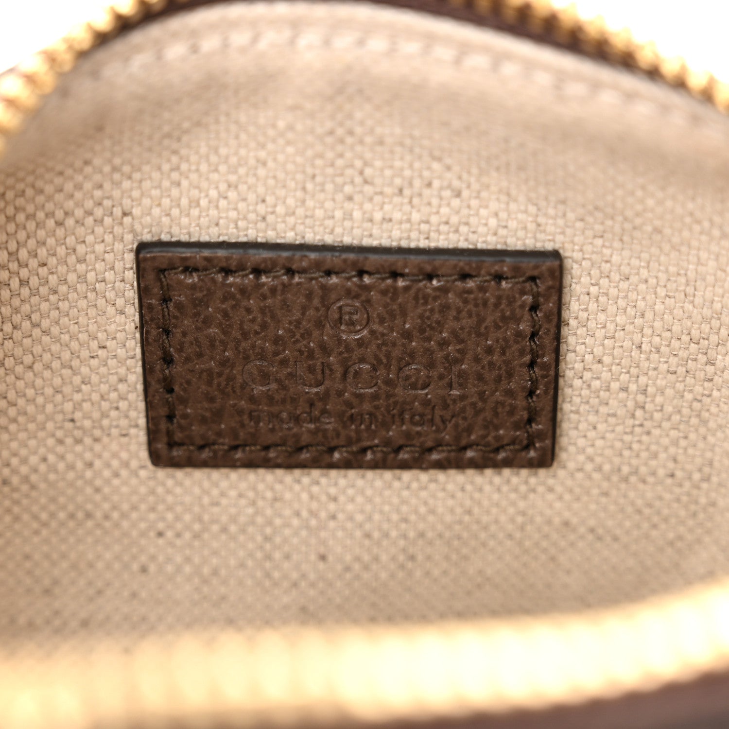 Gucci GG Supreme Monogram Textured Dollar Calfskin Web Super Mini Ophidia Top Handle Bowler Bag Beige Ebony New Acero 6 of 9