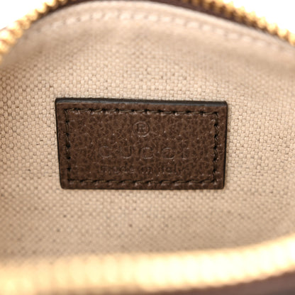 Gucci GG Supreme Monogram Textured Dollar Calfskin Web Super Mini Ophidia Top Handle Bowler Bag Beige Ebony New Acero 6 of 9