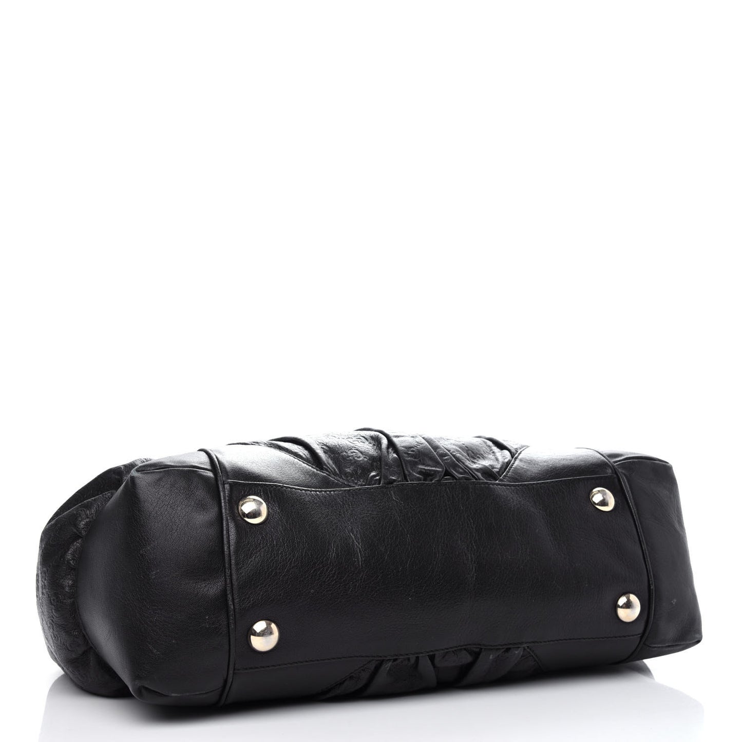 Guccissima Large Full Moon Tote Black