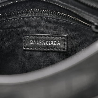Balenciaga Matte Supple Lambskin Crocodile Embossed Classic Black Hardware Mini City Black 6 of 9