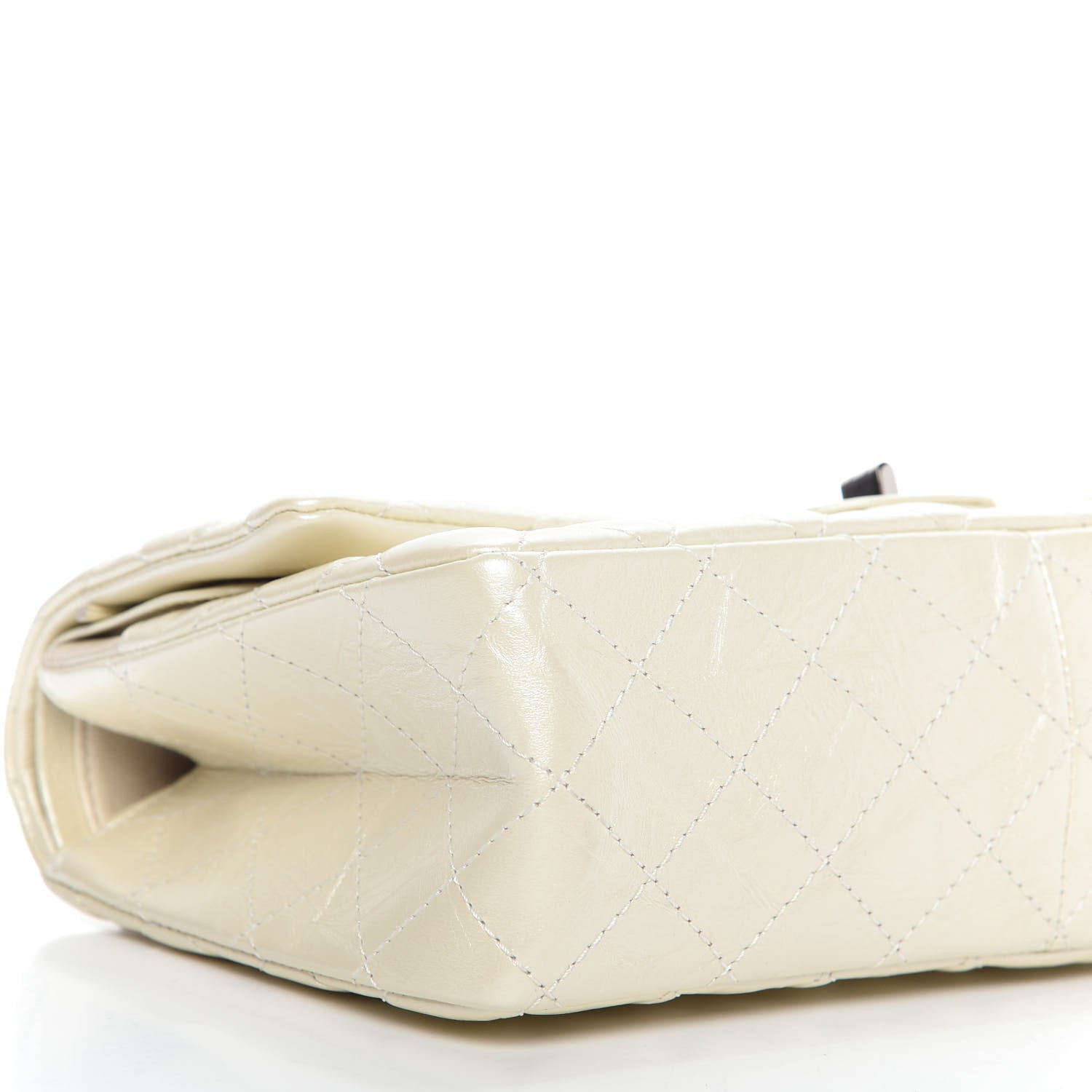 Chanel Metallic Aged Calfskin Quilted 2.55 Reissue 226 Flap White 6 of 9
