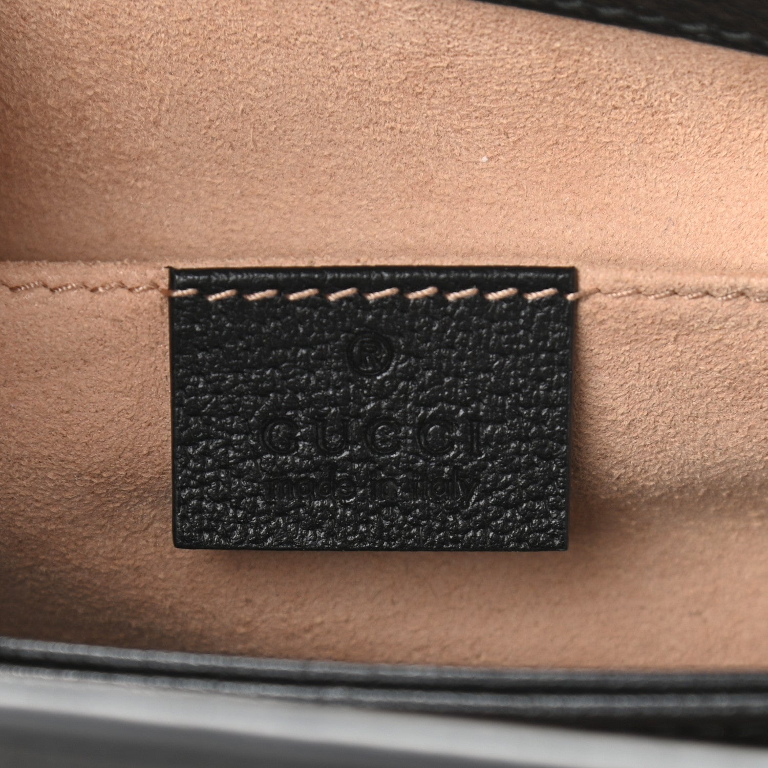 Gucci Calfskin GG Web Small Ophidia Chain Shoulder Bag Black 6 of 11