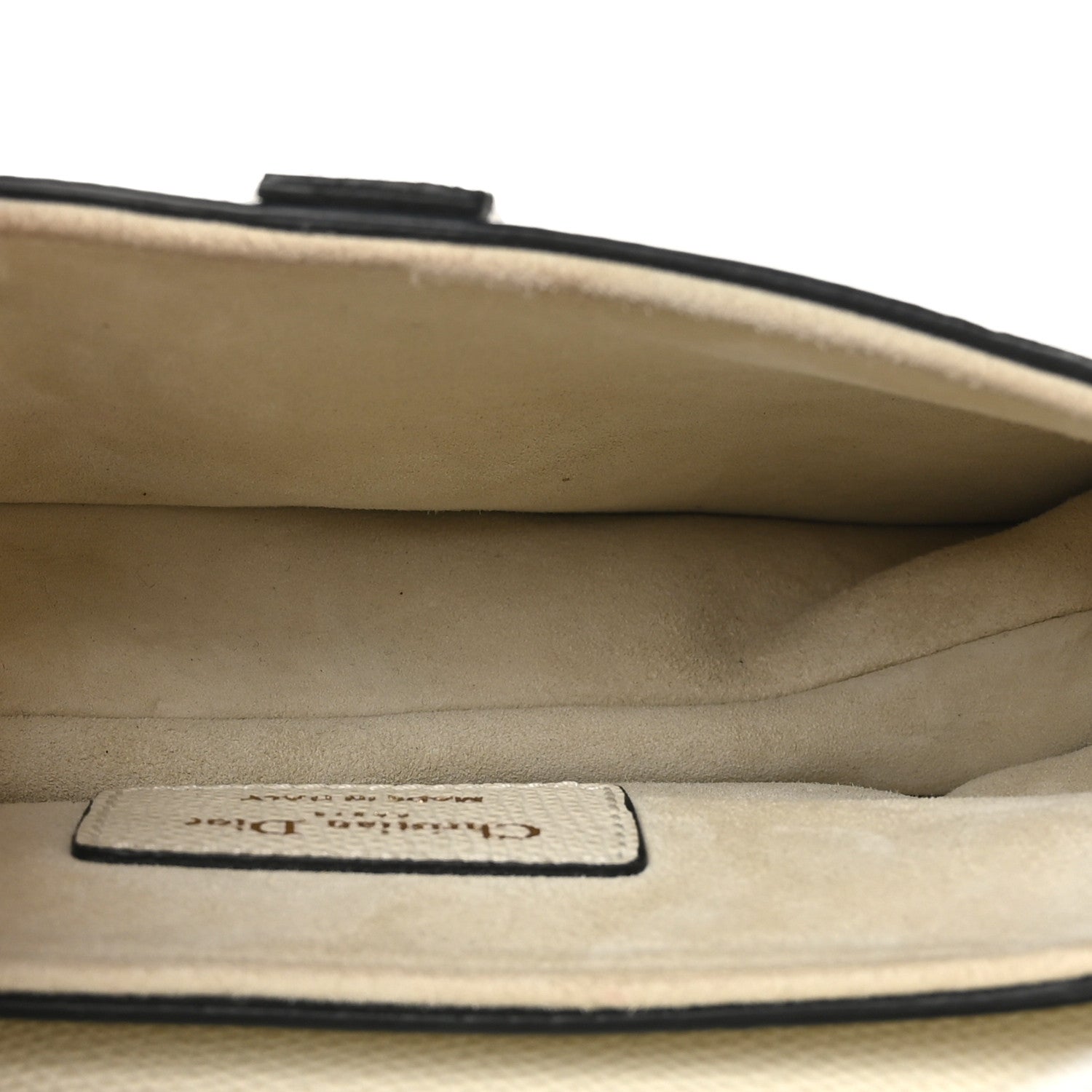 Christian Dior Grained Calfskin Mini Saddle Bag White 5 of 10
