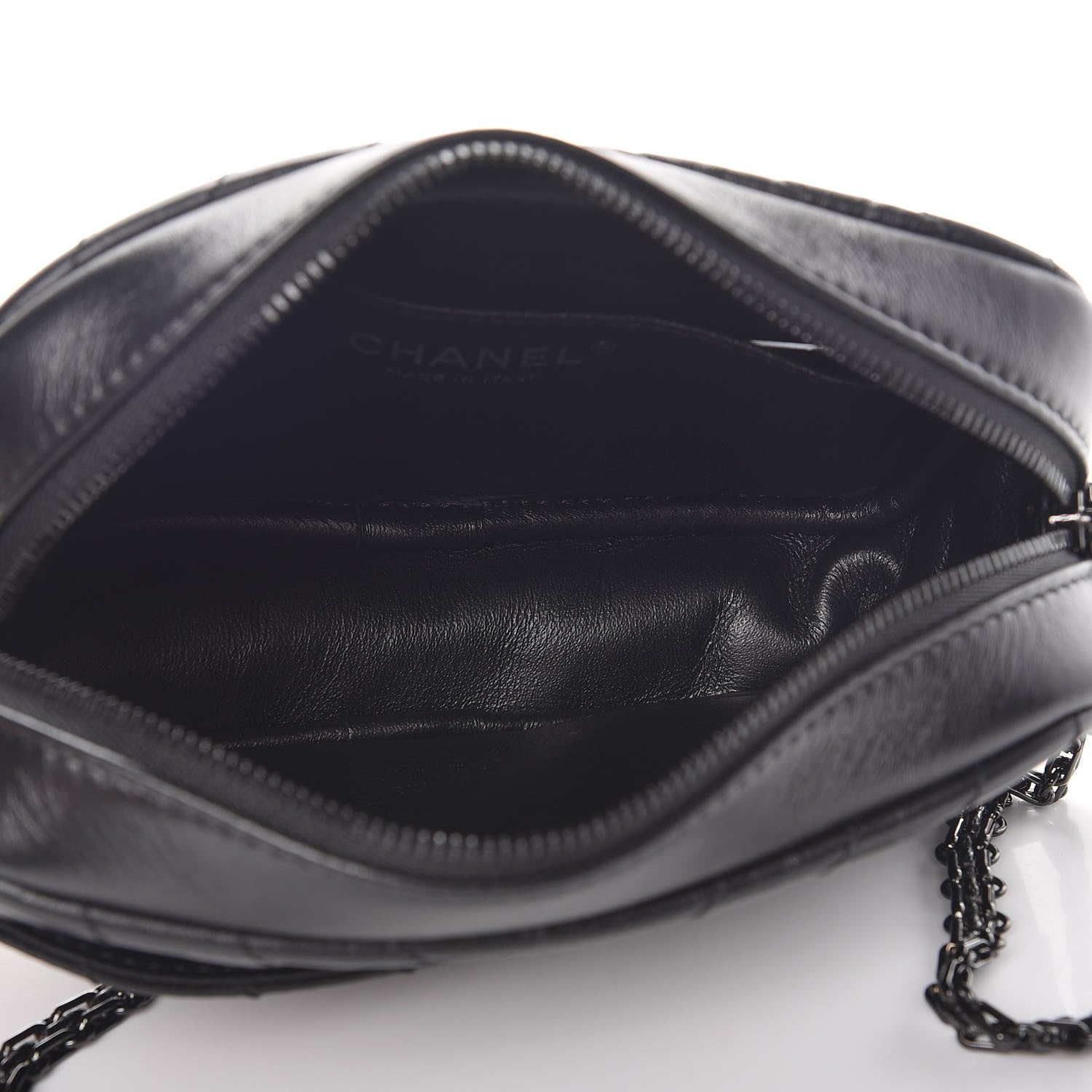 Chanel Aged Calfskin Chevron Mini Reissue Camera Case So Black 5 of 8