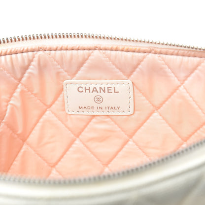 Chanel Canvas Large Coco Cuba Cosmetic Case Yellow Turquoise 6 of 16