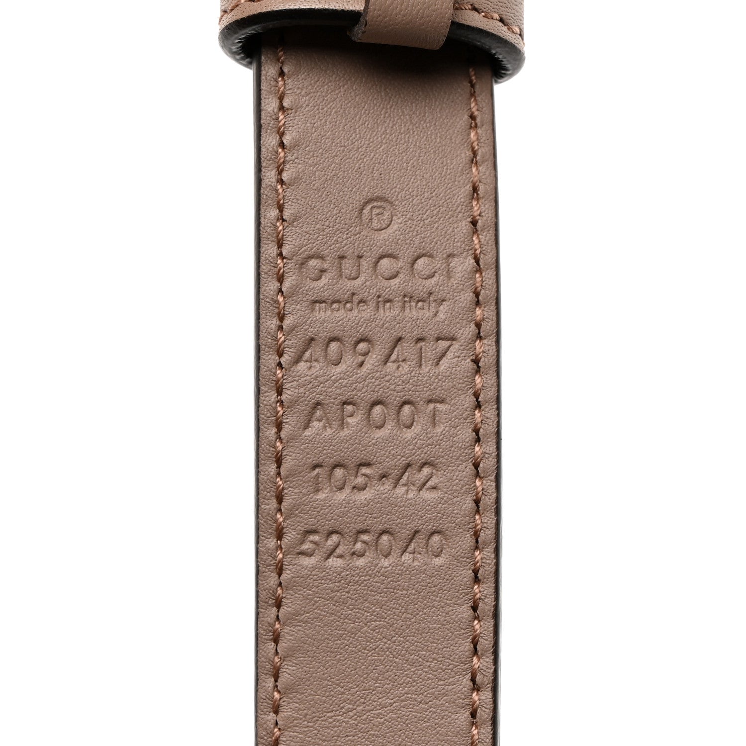 Gucci Calfskin Double G 20mm Belt 105 42 Porcelain Rose 5 of 6