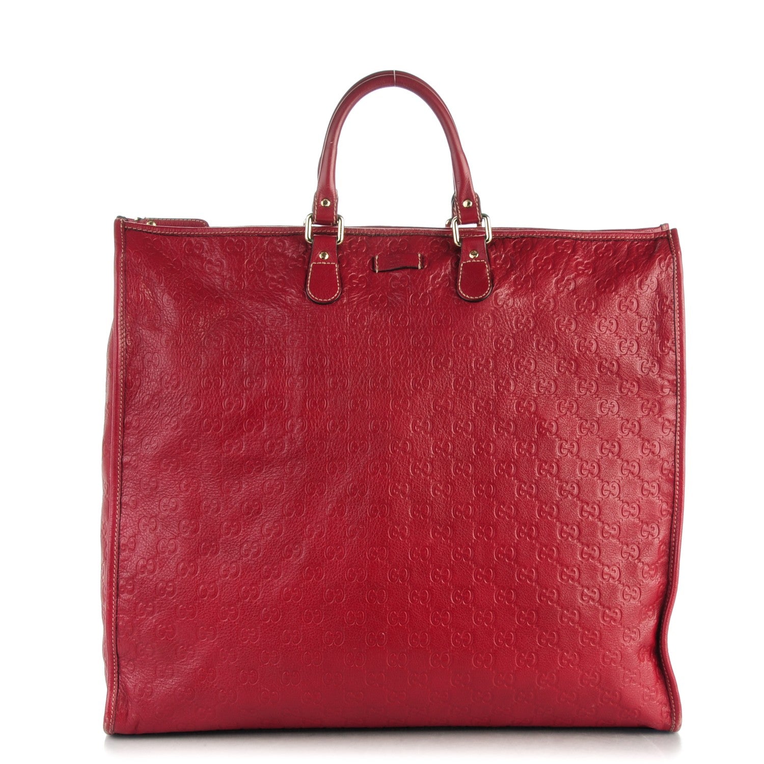Gucci Guccissima XL Tote Red 1 of 10