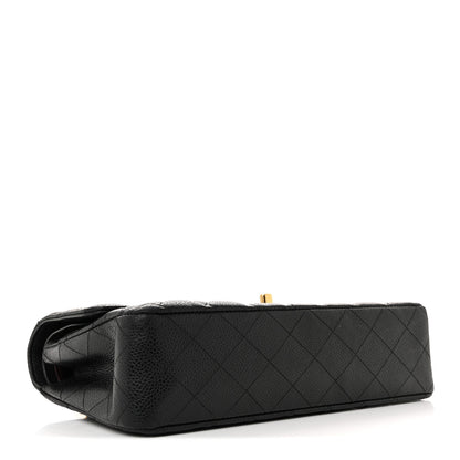 Chanel Caviar Quilted Medium Double Flap Black 3 of 16