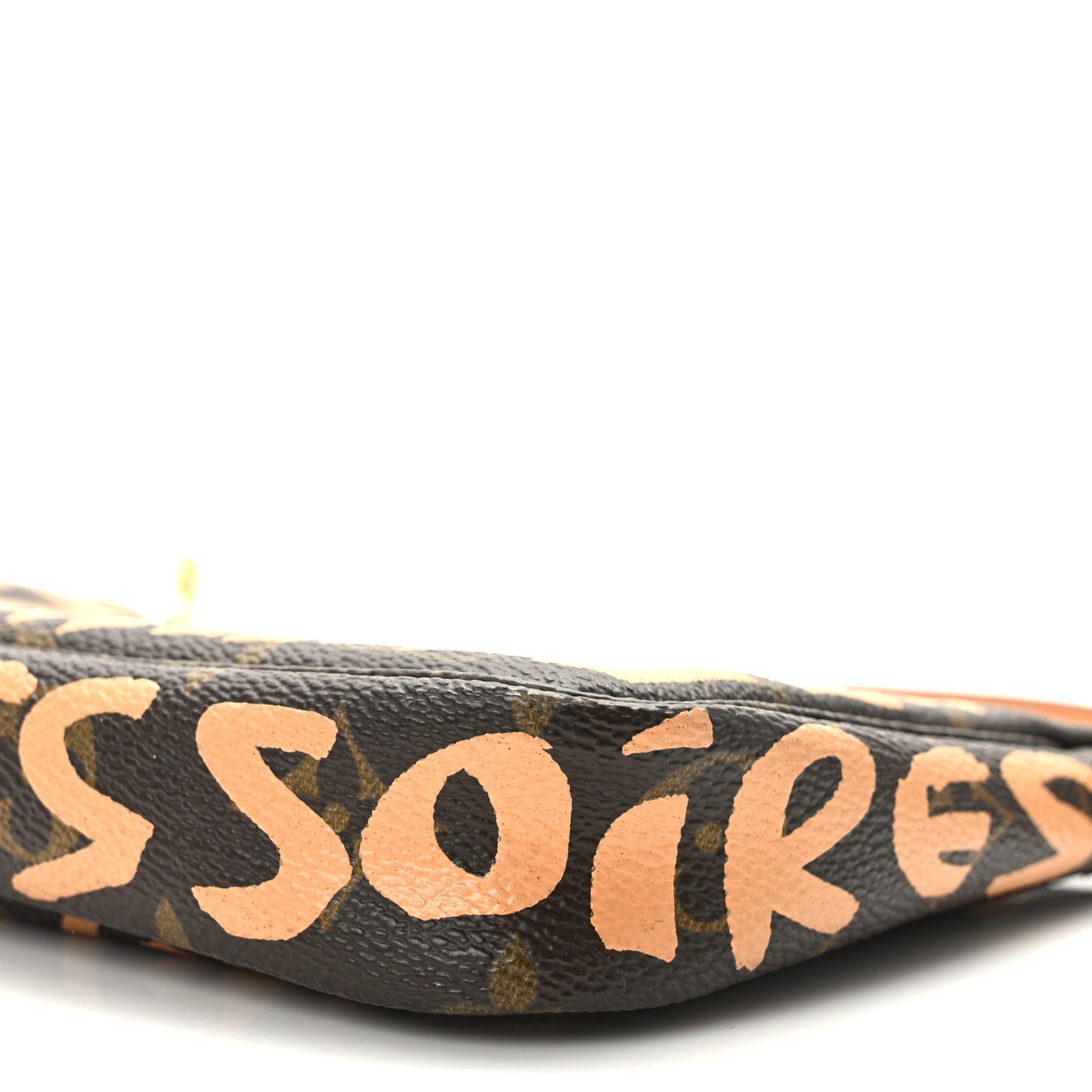 Monogram Graffiti Pochette Accessories Peach