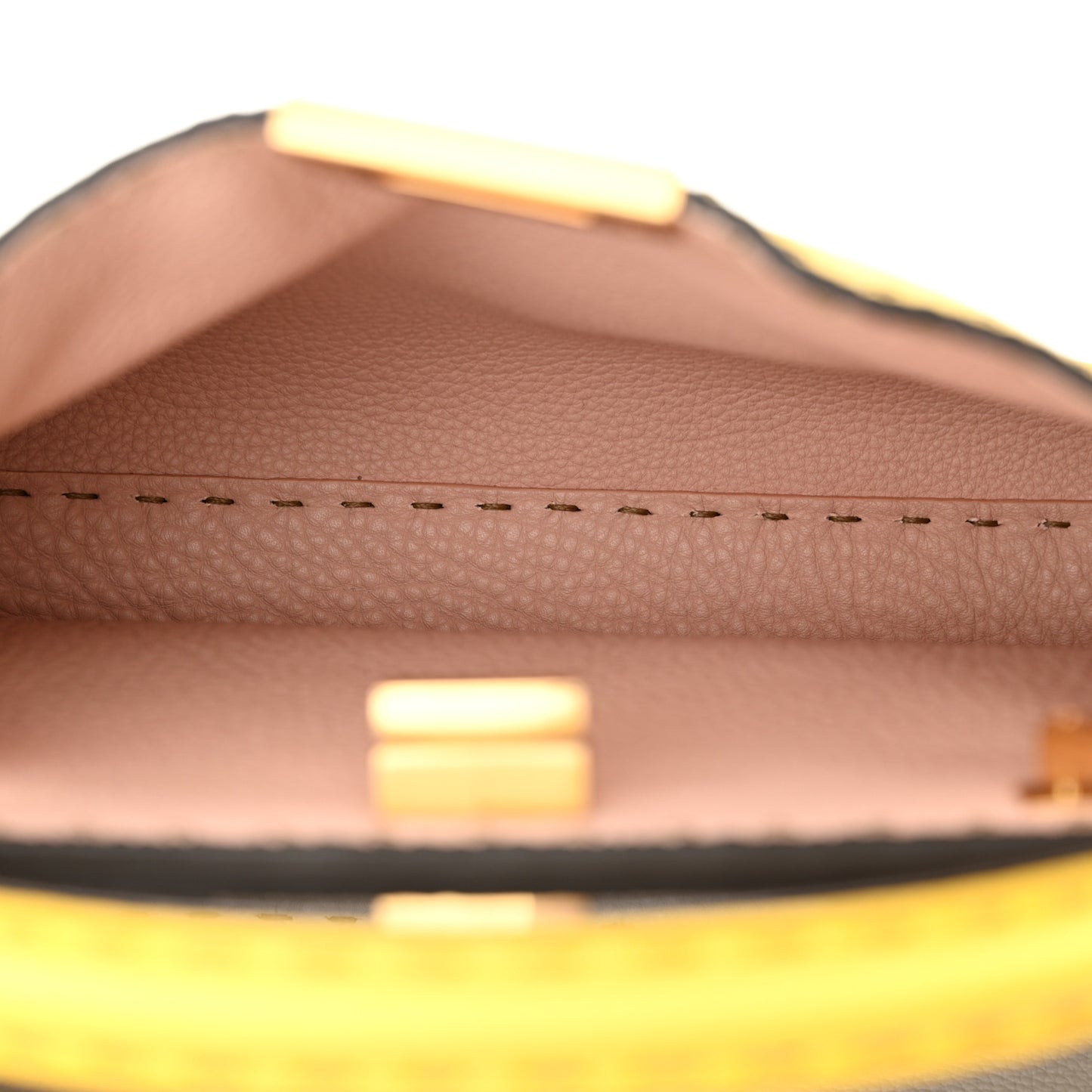 Cuoio Romano Selleria Chamois Peekaboo Iconic Essentially Satchel Limone Cipria White