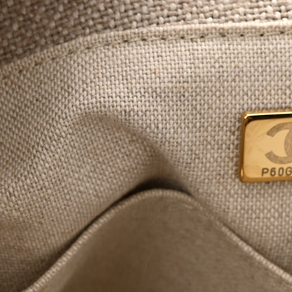 Chanel Mixed Fibers Medium Deauville Tote Beige Black 8 of 11