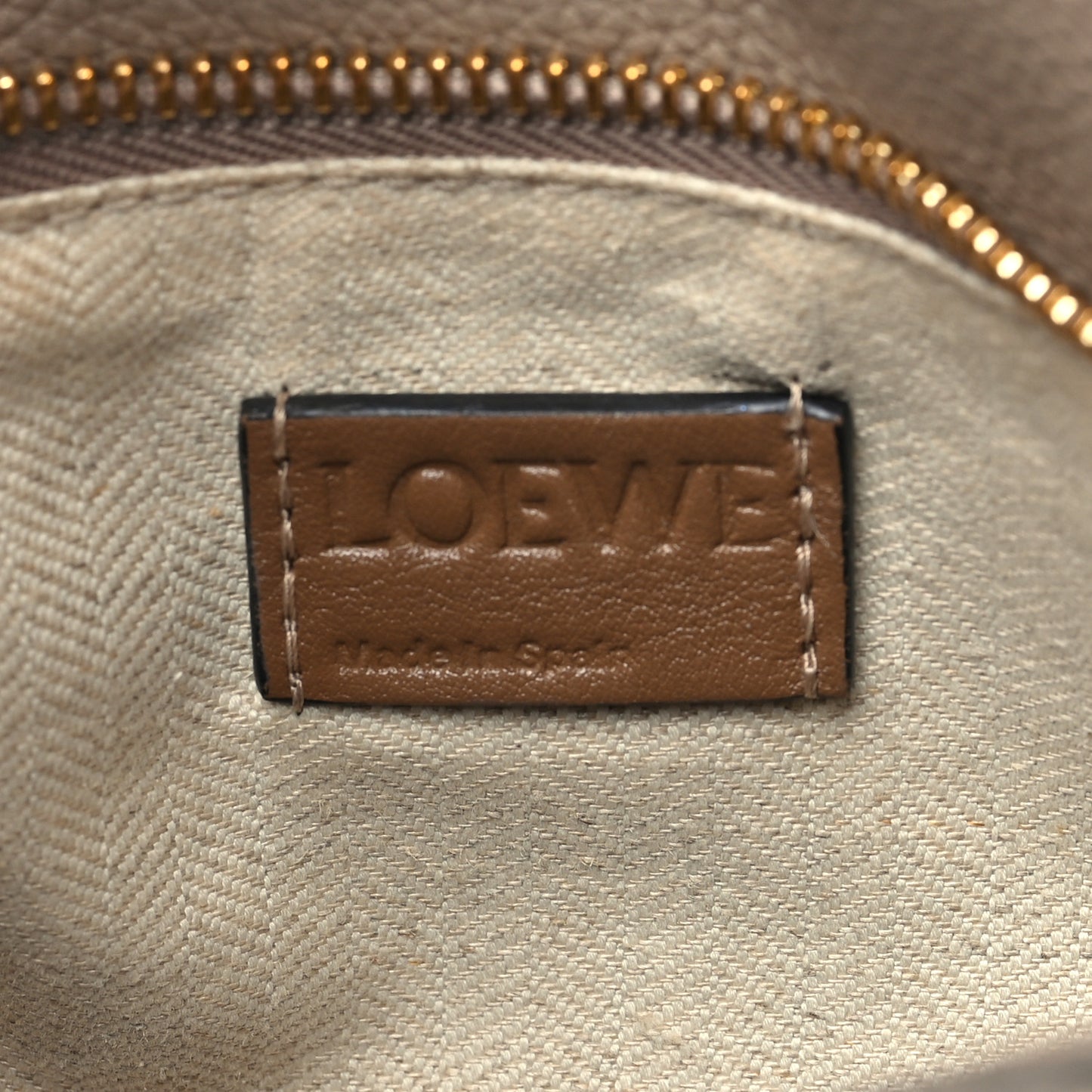 Grained Calfskin Small Puzzle Bag Sand Mink