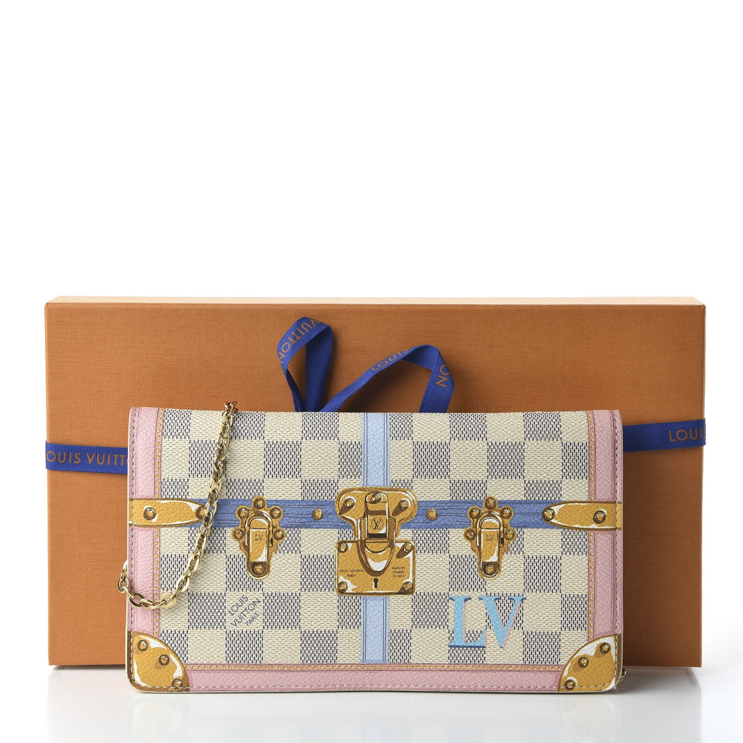 Damier Azur Summer Trunks Pochette Weekend