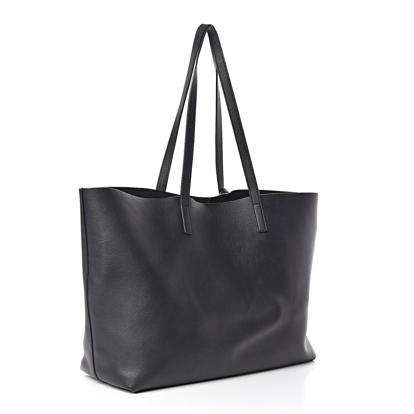 Calfskin Large Shopping Tote Black