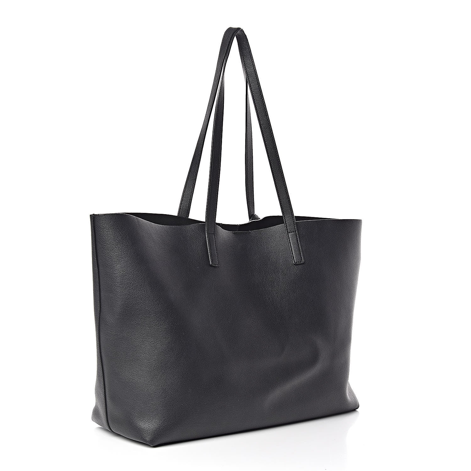 Saint Laurent Calfskin Large Shopping Tote Black 4 of 12