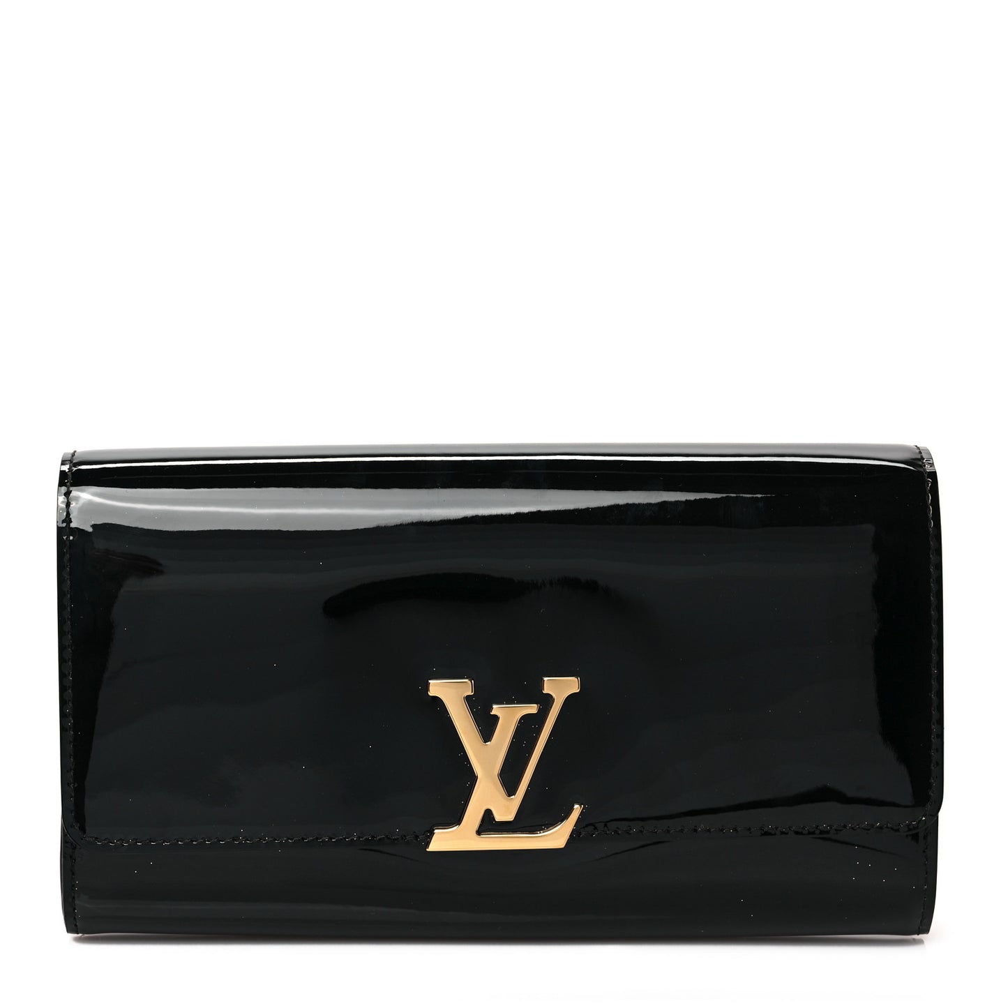 Patent Louise EW Clutch Black