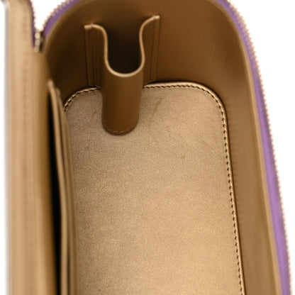 Chanel Lambskin Quilted Pearl Crush Small Vanity Case With Chain Purple 11 of 12