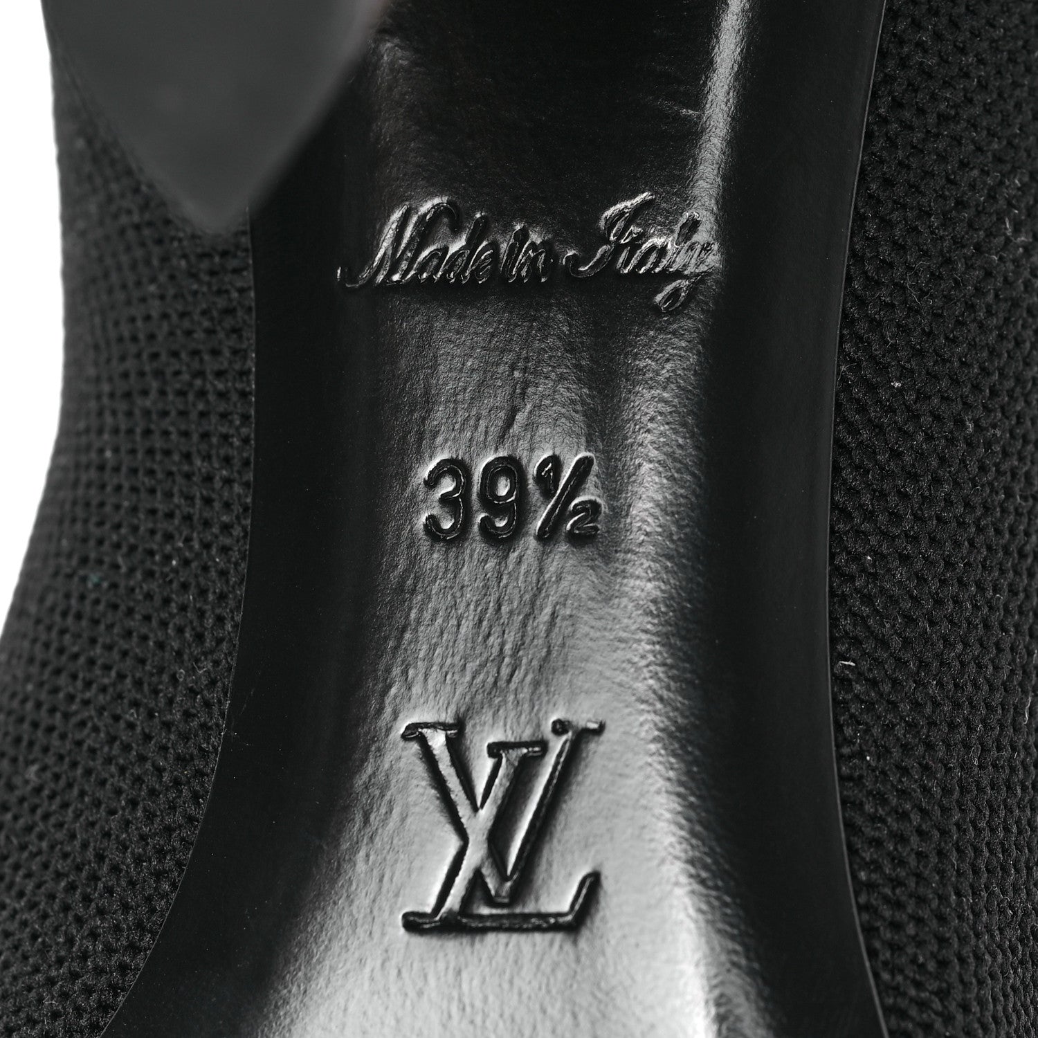 Louis Vuitton Monogram Stretch Fabric Silhouette Ankle Boots 39.5 Black 6 of 6
