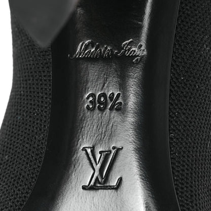 Louis Vuitton Monogram Stretch Fabric Silhouette Ankle Boots 39.5 Black 6 of 6