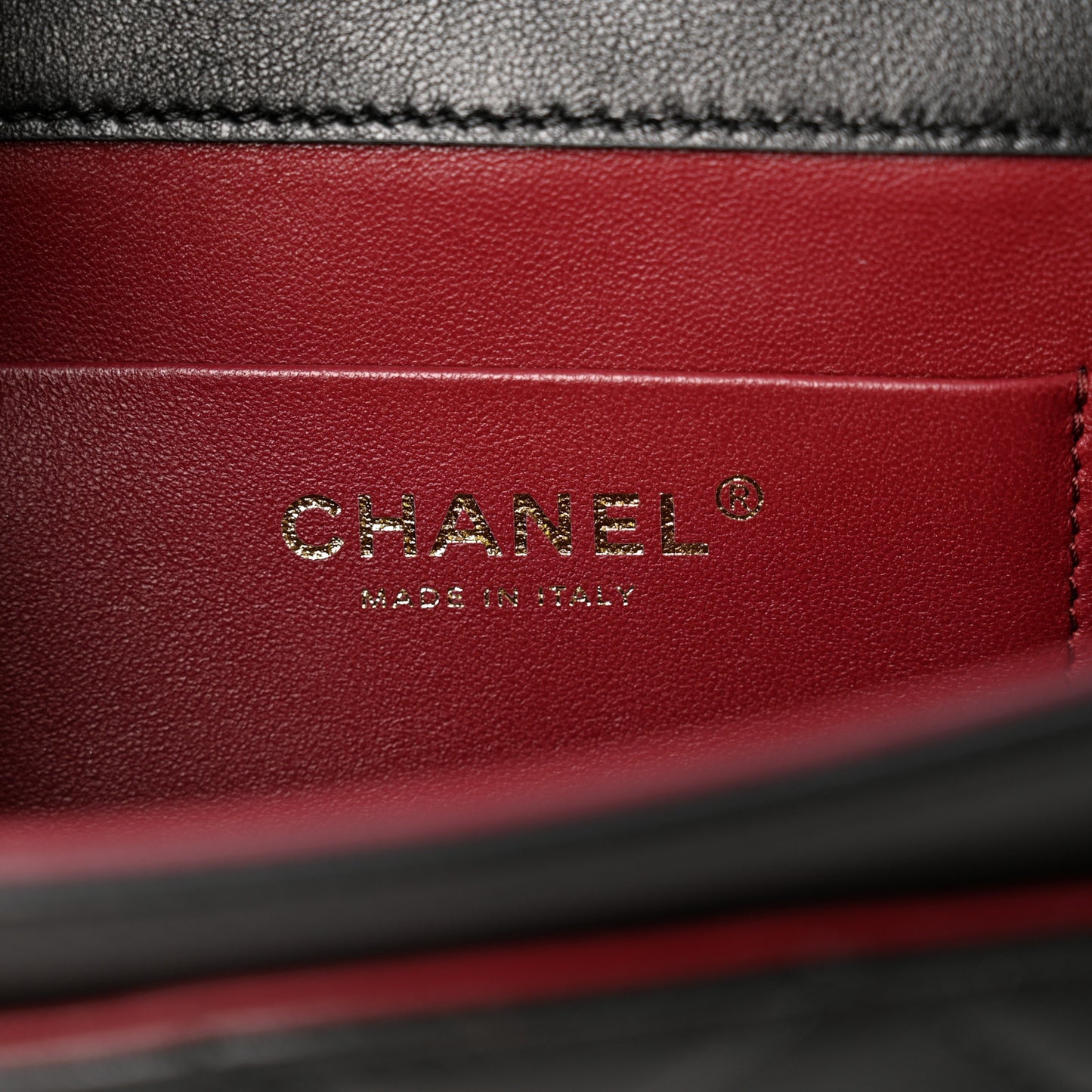 Lambskin Quilted Flap Bag Black