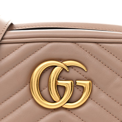 Gucci Calfskin Matelasse Small GG Marmont Chain Shoulder Bag Porcelain Rose 8 of 10